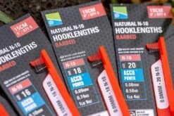 Natural N-10 Hooklenghts Barbed 6” -Guru Verkoopwinkel preston innovations natural n 10 hooklenghts barbe 2