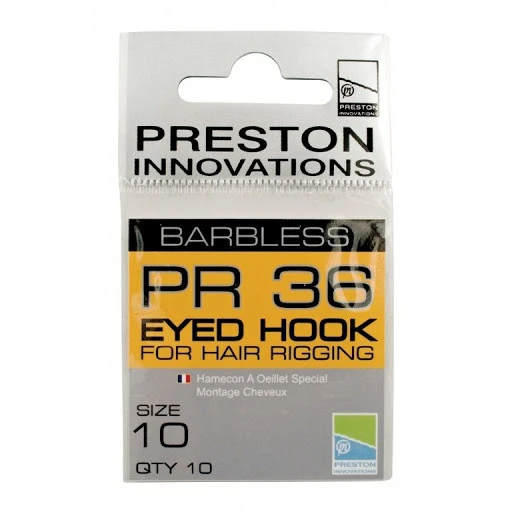 PR36 Eyed Hook For Hair Rigging Barbless 1 PR36 Eyed Hook For Hair Rigging Barbless